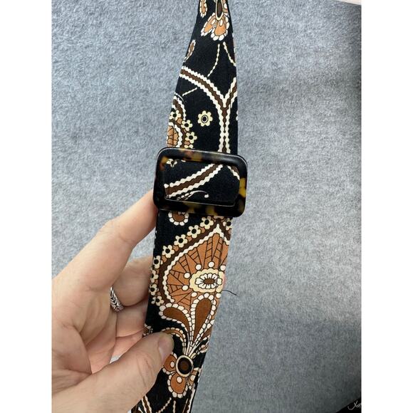 Vera Bradley Cafe Latte Fall Neutral Paisley Print Crossbody Bag Quilted Y2K - Picture 6 of 14